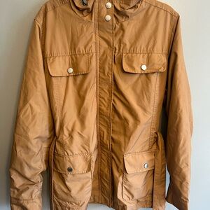 Tommy Hilfiger Tan Utility Jacket with Striped Lining